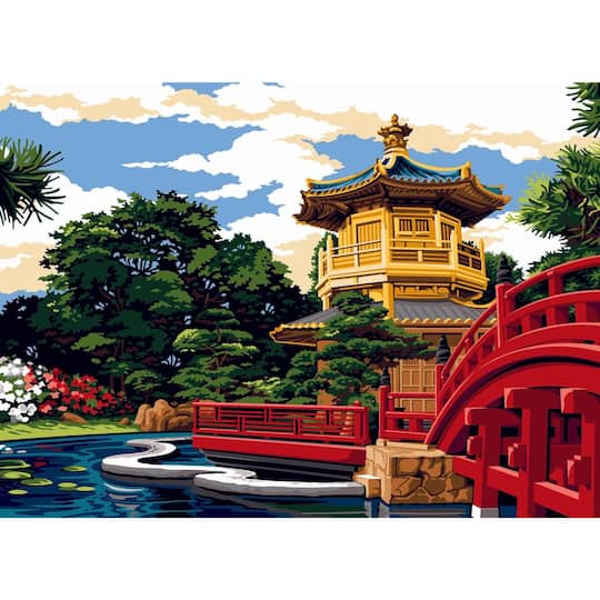 Gobelin The Garden Of Nan Lian Printed Tapestry Canvas